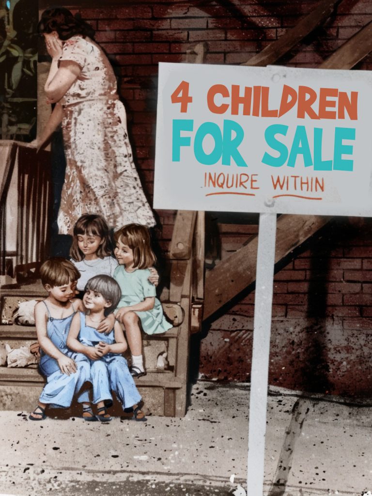 The “4 Children for Sale” Photo: A Desperate Act in a Post-War Boom? Not Quite.