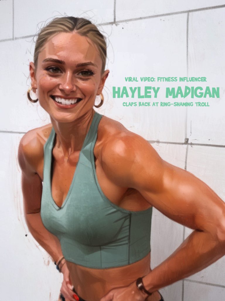Viral Video: Fitness Influencer Hayley Madigan Claps Back at Ring-Shaming Troll with Wit and Grace