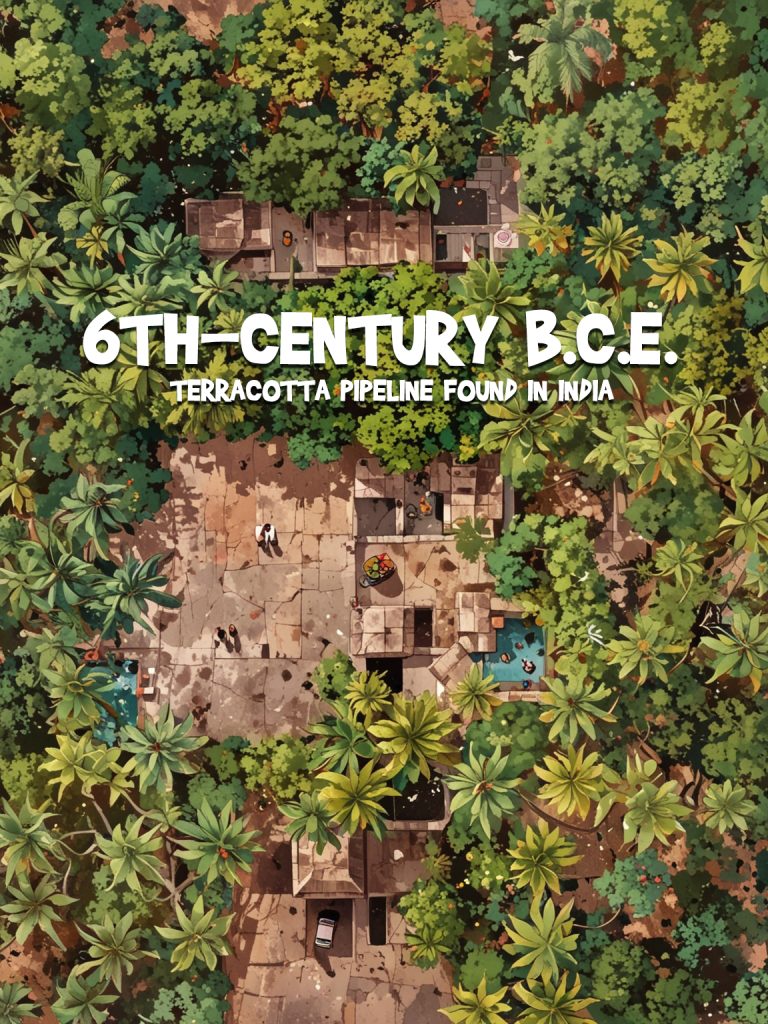 6th-century B.C.E. Terracotta Pipeline found in India