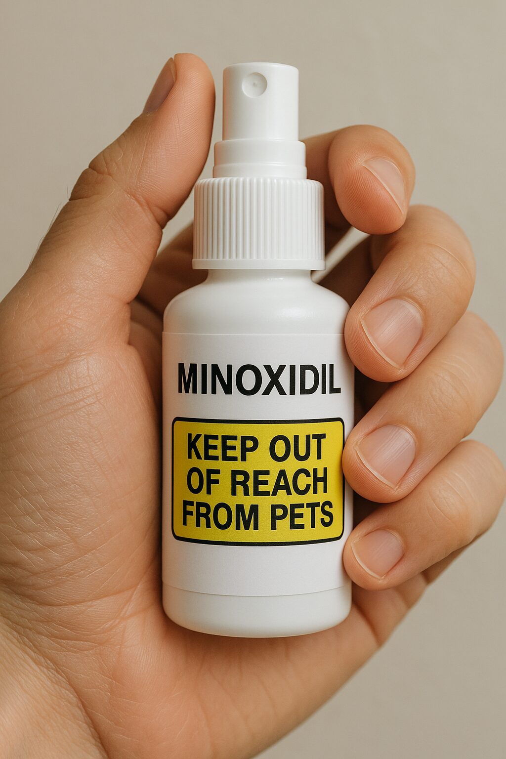 Urgent: Keep Minoxidil out of reach from Pets