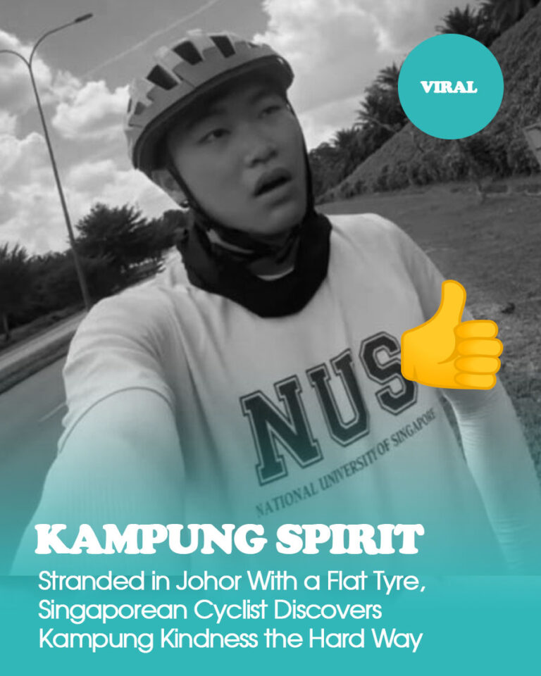 Stranded in Johor With a Flat Tyre, Singaporean Cyclist Discovers Kampung Kindness the Hard Way