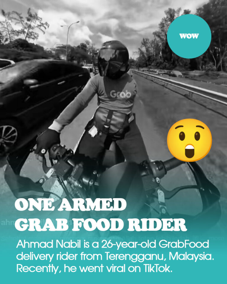 Ahmad Nabil Rosli: One-Armed GrabFood Rider Defies the Odds