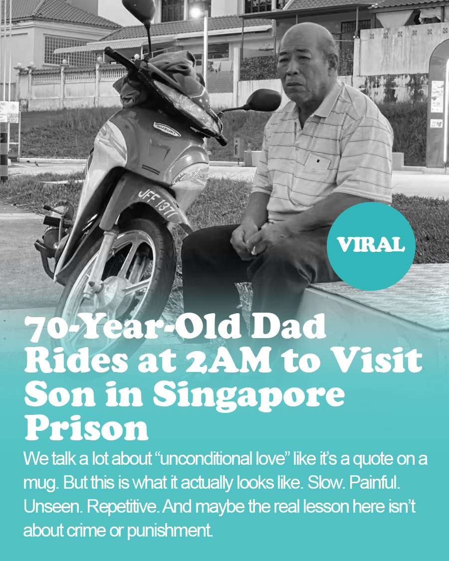 70-Year-Old Dad Rides at 2AM to Visit Son in Singapore Prison